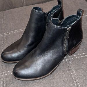 Lucky brand black booties